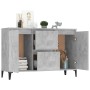 Betongraues Sperrholz-Sideboard 104x35x70 cm von vidaXL, Sideboards - Ref: Foro24-806116, Preis: 96,69 €, Rabatt: %