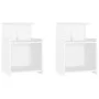 Nachttische 2 Stück aus weißem Sperrholz 40x35x60 cm von vidaXL, Nachttische - Ref: Foro24-806176, Preis: 52,47 €, Rabatt: %