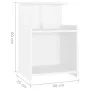 Nachttische 2 Stück aus weißem Sperrholz 40x35x60 cm von vidaXL, Nachttische - Ref: Foro24-806176, Preis: 52,47 €, Rabatt: %