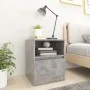 Mesita de noche madera ingeniería gris hormigón 40x40x50 cm de vidaXL, Mesitas de noche - Ref: Foro24-806165, Precio: 35,07 €...
