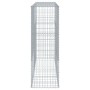 Cesta de gaviones con cubierta hierro galvanizado 200x50x150 cm