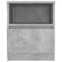 Engineered wood gray concrete bedside table 40x40x50 cm by vidaXL, Nightstands - Ref: Foro24-806165, Price: 34,91 €, Discount: %