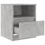 Engineered wood gray concrete bedside table 40x40x50 cm by vidaXL, Nightstands - Ref: Foro24-806165, Price: 34,91 €, Discount: %