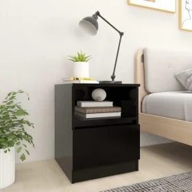 Nachttisch aus Sperrholz schwarz 40x40x50 cm von vidaXL, Nachttische - Ref: Foro24-806159, Preis: 41,22 €, Rabatt: %