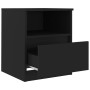 Mesita de noche madera contrachapada negro 40x40x50 cm de vidaXL, Mesitas de noche - Ref: Foro24-806159, Precio: 41,82 €, Des...