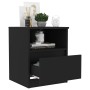 Mesita de noche madera contrachapada negro 40x40x50 cm de vidaXL, Mesitas de noche - Ref: Foro24-806159, Precio: 41,82 €, Des...