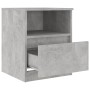 Nachttische 2 Stück betongraues Sperrholz 40x40x50 cm von vidaXL, Nachttische - Ref: Foro24-806166, Preis: 61,42 €, Rabatt: %