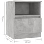 Nachttische 2 Stück betongraues Sperrholz 40x40x50 cm von vidaXL, Nachttische - Ref: Foro24-806166, Preis: 61,42 €, Rabatt: %