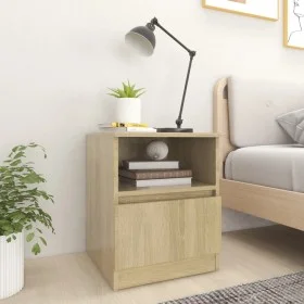 Sonoma oak plywood nightstand 40x40x50 cm by vidaXL, Nightstands - Ref: Foro24-806163, Price: 48,18 €, Discount: %
