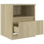 Sonoma oak plywood nightstand 40x40x50 cm by vidaXL, Nightstands - Ref: Foro24-806163, Price: 48,15 €, Discount: %