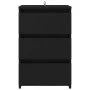 Mesita de noche madera contrachapada negro 40x35x62,5 cm de vidaXL, Mesitas de noche - Ref: Foro24-806213, Precio: 61,42 €, D...