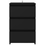 Schwarzer Nachttisch aus Sperrholz, 40 x 35 x 62,5 cm von vidaXL, Nachttische - Ref: Foro24-806213, Preis: 64,40 €, Rabatt: %
