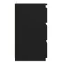 Mesita de noche madera contrachapada negro 40x35x62,5 cm de vidaXL, Mesitas de noche - Ref: Foro24-806213, Precio: 61,42 €, D...