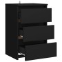 Schwarzer Nachttisch aus Sperrholz, 40 x 35 x 62,5 cm von vidaXL, Nachttische - Ref: Foro24-806213, Preis: 64,40 €, Rabatt: %