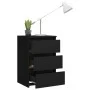 Mesita de noche madera contrachapada negro 40x35x62,5 cm de vidaXL, Mesitas de noche - Ref: Foro24-806213, Precio: 61,42 €, D...