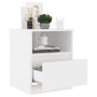 Nachttische 2 Stück weißes Sperrholz 40x40x50 cm von vidaXL, Nachttische - Ref: Foro24-806158, Preis: 66,25 €, Rabatt: %