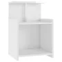 Nachttisch aus glänzend weißem Sperrholz, 40 x 35 x 60 cm von vidaXL, Nachttische - Ref: Foro24-806187, Preis: 31,25 €, Rabat...