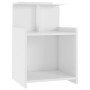 Nachttisch aus glänzend weißem Sperrholz, 40 x 35 x 60 cm von vidaXL, Nachttische - Ref: Foro24-806187, Preis: 36,20 €, Rabat...