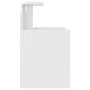 Mesita de noche madera contrachapada blanco brillo 40x35x60 cm de vidaXL, Mesitas de noche - Ref: Foro24-806187, Precio: 35,7...