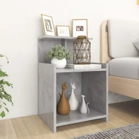 Bedside tables 2 units plywood gray concrete 40x35x60 cm by vidaXL, Nightstands - Ref: Foro24-806184, Price: 52,02 €, Discoun...
