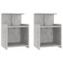Nachttische 2 Stk. Sperrholz Beton grau 40x35x60 cm von vidaXL, Nachttische - Ref: Foro24-806184, Preis: 52,42 €, Rabatt: %