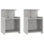 Nachttische 2 Stk. Sperrholz Beton grau 40x35x60 cm von vidaXL, Nachttische - Ref: Foro24-806184, Preis: 51,81 €, Rabatt: %