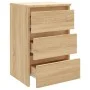 Mesitas de noche 2 uds contrachapada roble Sonoma 40x35x62,5cm de vidaXL, Mesitas de noche - Ref: Foro24-806218, Precio: 98,5...