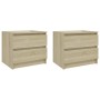 Nachttische 2 Stück Sonoma Eiche Sperrholz 50x39x43,5 cm von vidaXL, Nachttische - Ref: Foro24-806200, Preis: 81,00 €, Rabatt: %