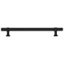 Tiradores para armarios 10 uds acero inoxidable negro 160 mm