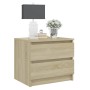 Nachttische 2 Stück Sonoma Eiche Sperrholz 50x39x43,5 cm von vidaXL, Nachttische - Ref: Foro24-806200, Preis: 81,00 €, Rabatt: %