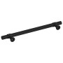 Tiradores para armarios 10 uds acero inoxidable negro 160 mm