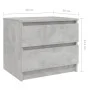 Betongrauer Nachttisch aus Sperrholz, 50 x 39 x 43,5 cm von vidaXL, Nachttische - Ref: Foro24-806201, Preis: 42,24 €, Rabatt: %