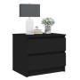 Nachttische 2 Stück schwarzes Sperrholz 50x39x43,5 cm von vidaXL, Nachttische - Ref: Foro24-806196, Preis: 73,58 €, Rabatt: %