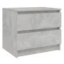 Mesitas de noche 2 uds contrachapada gris hormigón 50x39x43,5cm de vidaXL, Mesitas de noche - Ref: Foro24-806202, Precio: 69,...