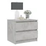 Mesitas de noche 2 uds contrachapada gris hormigón 50x39x43,5cm de vidaXL, Mesitas de noche - Ref: Foro24-806202, Precio: 69,...
