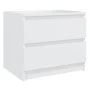Mesitas de noche 2 uds madera contrachapada blanco 50x39x43,5cm de vidaXL, Mesitas de noche - Ref: Foro24-806194, Precio: 90,...