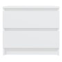 Mesitas de noche 2 uds madera contrachapada blanco 50x39x43,5cm de vidaXL, Mesitas de noche - Ref: Foro24-806194, Precio: 97,...