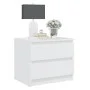 Mesitas de noche 2 uds madera contrachapada blanco 50x39x43,5cm de vidaXL, Mesitas de noche - Ref: Foro24-806194, Precio: 90,...
