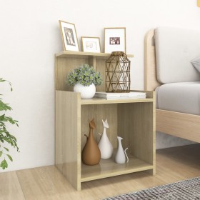 Nachttische 2 Stk. Sonoma-Eichensperrholz 40x35x60 cm von vidaXL, Nachttische - Ref: Foro24-806182, Preis: 52,18 €, Rabatt: %