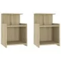 Nachttische 2 Stk. Sonoma-Eichensperrholz 40x35x60 cm von vidaXL, Nachttische - Ref: Foro24-806182, Preis: 51,56 €, Rabatt: %