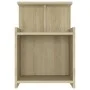 Nachttische 2 Stk. Sonoma-Eichensperrholz 40x35x60 cm von vidaXL, Nachttische - Ref: Foro24-806182, Preis: 51,56 €, Rabatt: %
