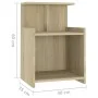 Nachttische 2 Stk. Sonoma-Eichensperrholz 40x35x60 cm von vidaXL, Nachttische - Ref: Foro24-806182, Preis: 51,56 €, Rabatt: %