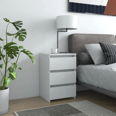 Mesita de noche madera de ingeniería blanco 40x35x62,5 cm de vidaXL, Mesitas de noche - Ref: Foro24-806211, Precio: 60,45 €, ...