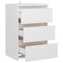 White engineered wood bedside table 40x35x62.5 cm by vidaXL, Nightstands - Ref: Foro24-806211, Price: 63,83 €, Discount: %