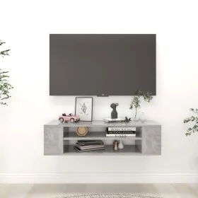 Mueble de TV colgante contrachapada gris hormigón 100x30x26,5cm de vidaXL, Muebles TV - Ref: Foro24-806233, Precio: 39,48 €, ...