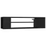 Black plywood hanging TV cabinet 100x30x26.5 cm by vidaXL, TV Furniture - Ref: Foro24-806230, Price: 44,82 €, Discount: %