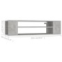 Hängender TV-Schrank aus betongrauem Sperrholz, 100 x 30 x 26,5 cm von vidaXL, TV-Möbel - Ref: Foro24-806233, Preis: 40,56 €,...
