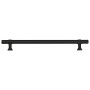 Tiradores para armarios 5 uds acero inoxidable negro 192 mm