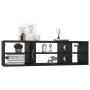 Black plywood wall shelf 102x30x29 cm by vidaXL, Shelves and shelves - Ref: Foro24-806257, Price: 64,41 €, Discount: %