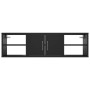 Black plywood wall shelf 102x30x29 cm by vidaXL, Shelves and shelves - Ref: Foro24-806257, Price: 64,41 €, Discount: %
